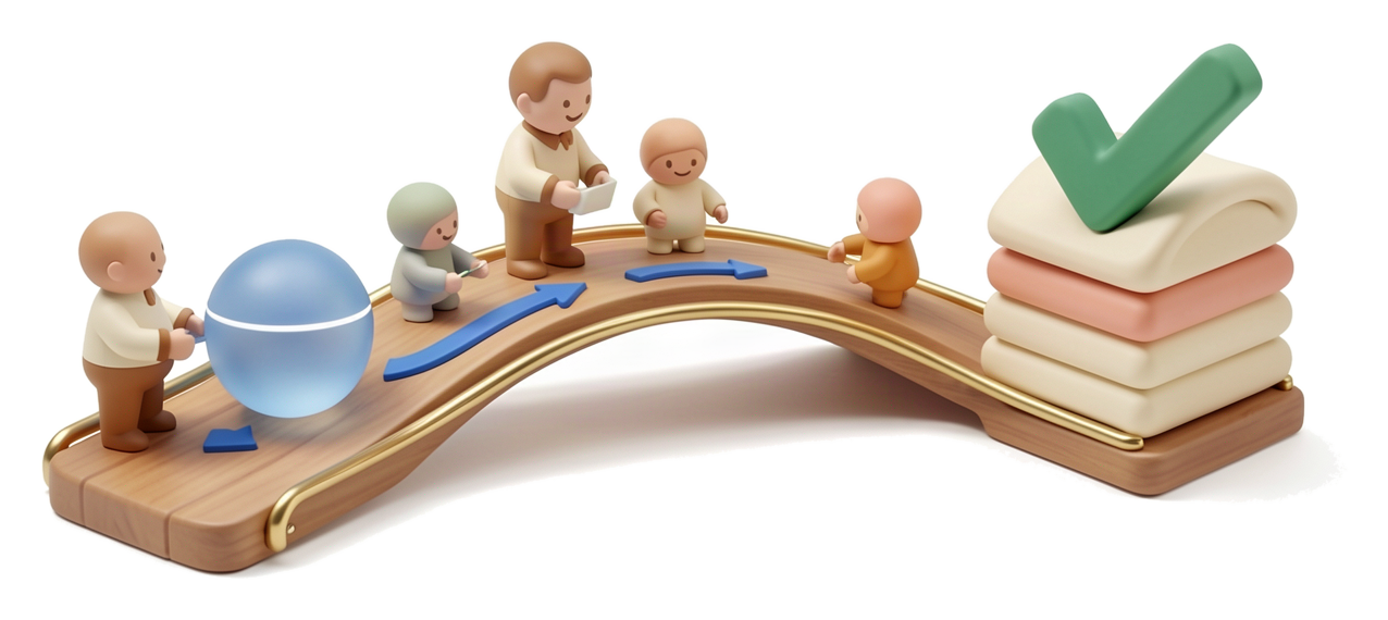 BreadHead workflow bridge illustration